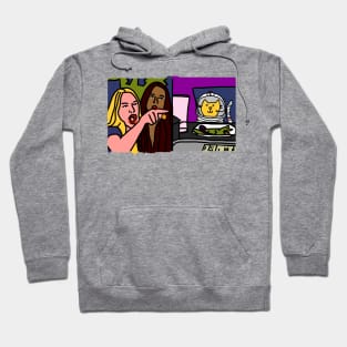 Woman Yelling at Cat Meme Sci Fi Space Cat Hoodie